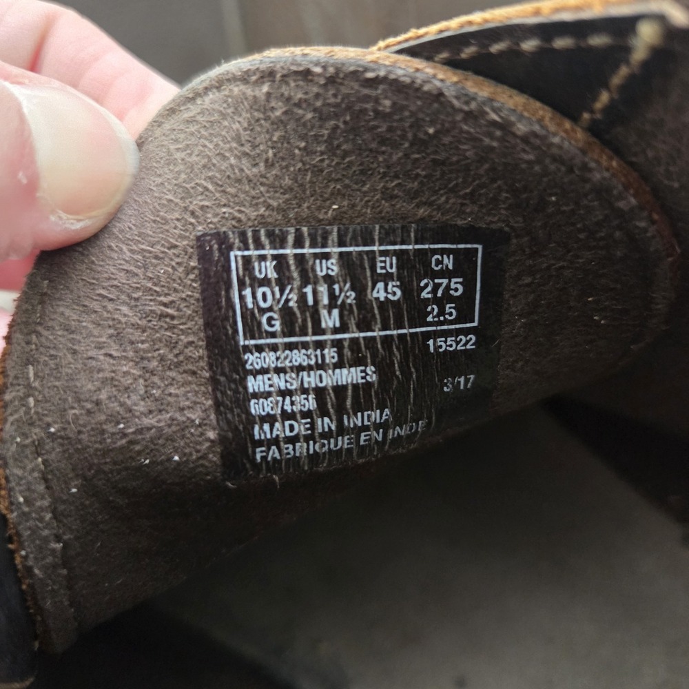 Clarks Chukka Boots Mens 11.5 Brown Leather Desert Heritage Dark Academia Casual - Picture 11 of 11